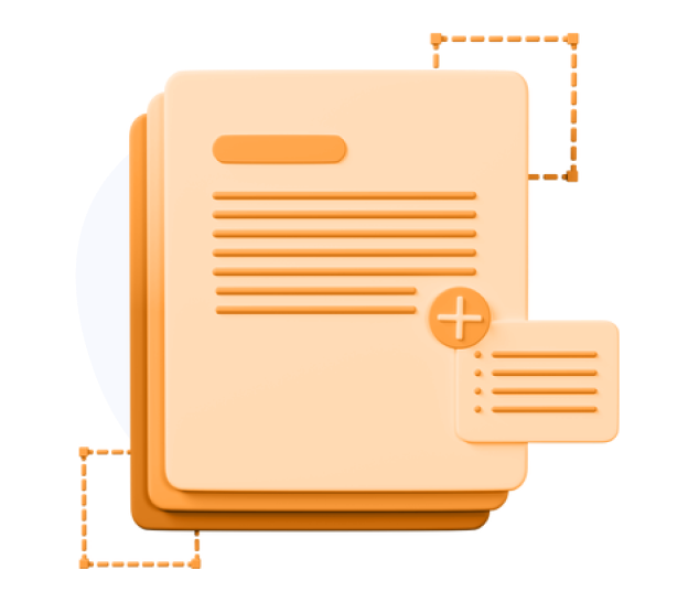 Writing content on laptop